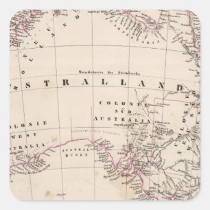 Australia 3 square sticker