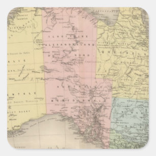 Australia 3 square sticker