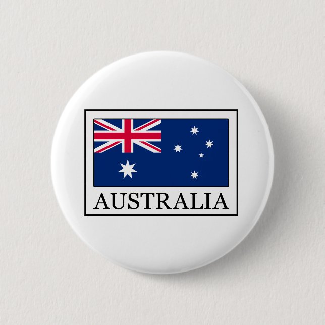 Australia 6 Cm Round Badge (Front)