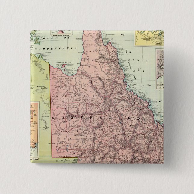 Australia 8 15 cm square badge (Front)