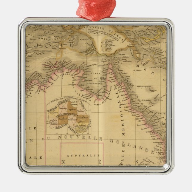 Australia 8 metal tree decoration (Front)