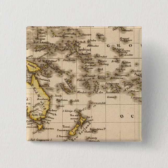Australia 9 15 cm square badge (Front)