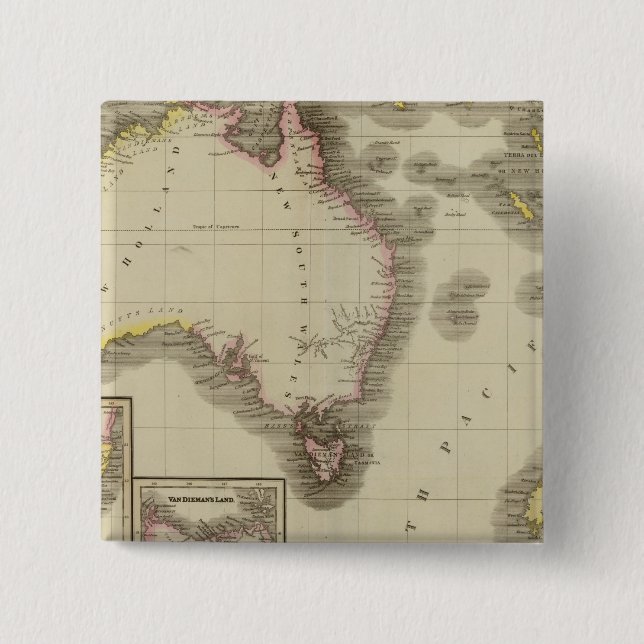 Australia 9 15 cm square badge (Front)