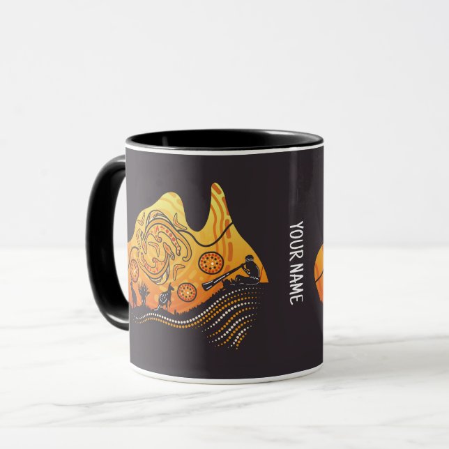 Australia Aboriginal Art Mug (Front Left)
