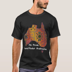 Australia Aboriginal Dot Art Custom Designed T-Shirt