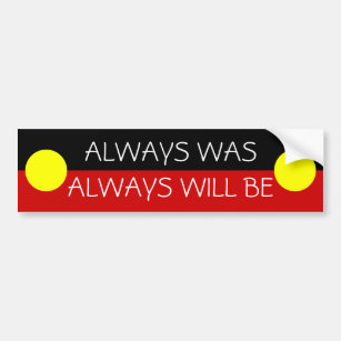 australia aboriginal flag bumper sticker