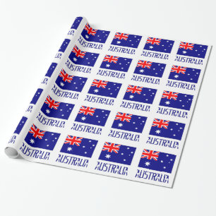 Australia and Australian Flag Wrapping Paper
