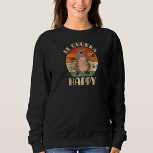 Australia Animal Aussie Wildlife Funny Quokka Ragl Sweatshirt
