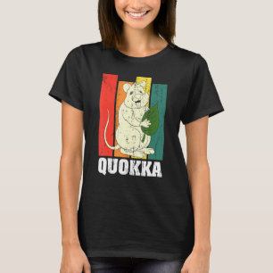 Australia Animal Wildlife Aussie Retro Quokka T-Shirt