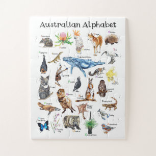 Australia Animals Alphabet  Jigsaw Puzzle