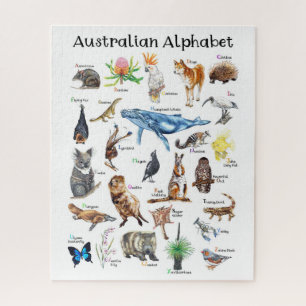 Australia Animals Alphabet  Jigsaw Puzzle