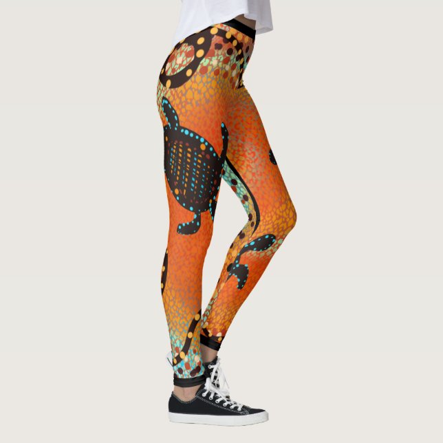 AUSTRALIA ART   LEGGINGS (Right)