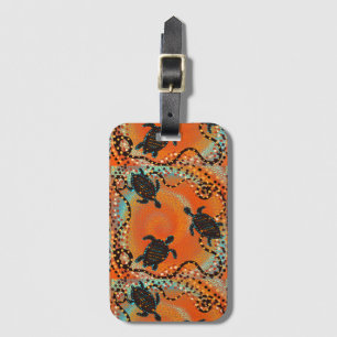 AUSTRALIA ART    LUGGAGE TAG