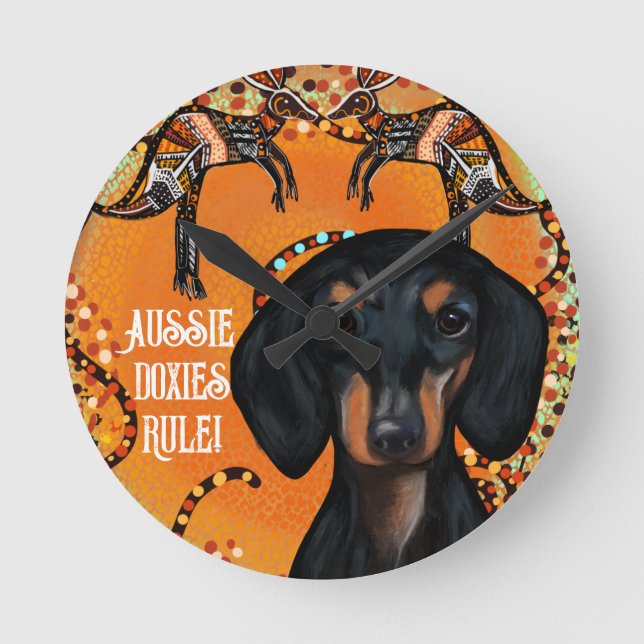 AUSTRALIA ART                   ROUND CLOCK (Front)