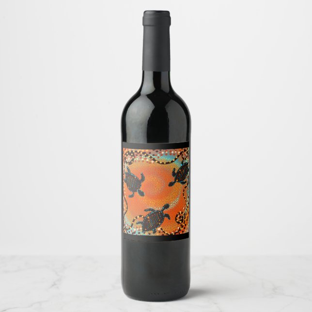AUSTRALIA ART       WINE LABEL (Front)