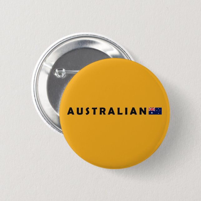 Australia Australian 6 Cm Round Badge (Front & Back)