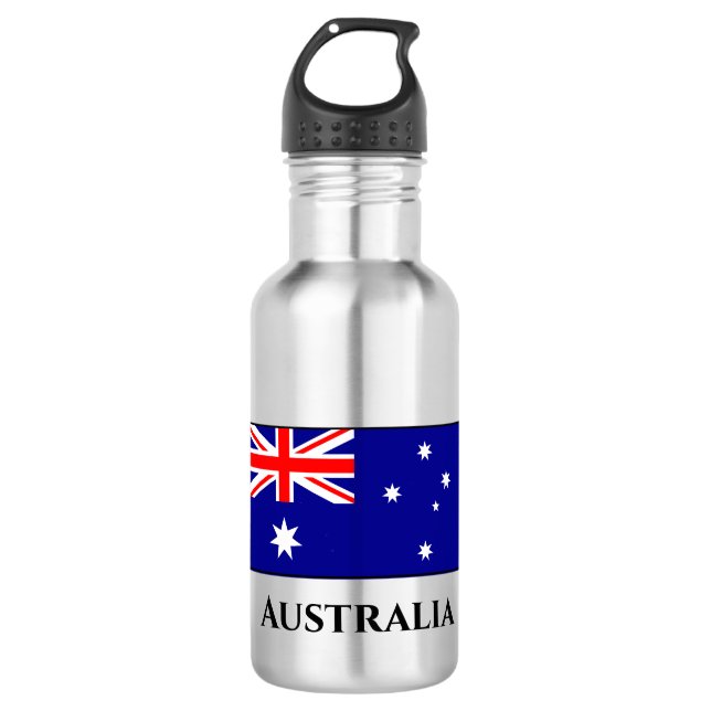 Australia (Australian) Flag 532 Ml Water Bottle (Front)