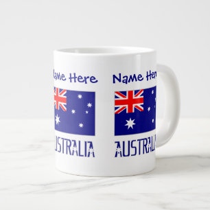 Australia Australian Flag Blue Personalisation  Large Coffee Mug