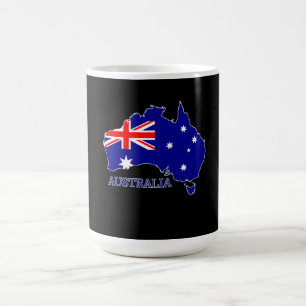 Australia Australian Flag Map Travel Coffee Mug