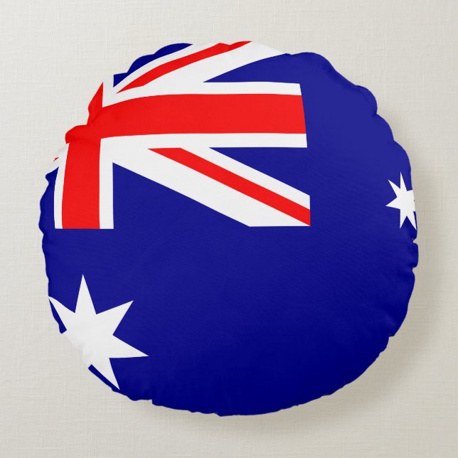 Australia (Australian) Flag Round Cushion (Front)