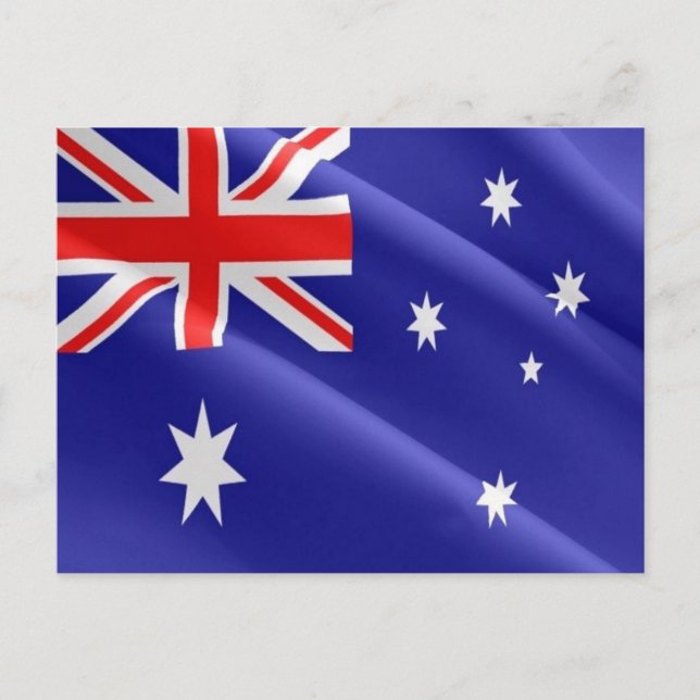Australia - Australian Flag Waving  - Postcard (Front)