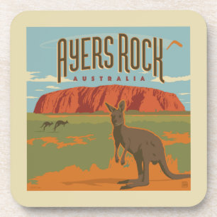Australia   Ayers Rock Kangaroos Coaster