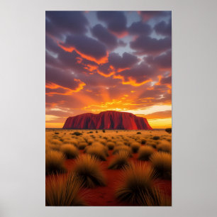 Australia Ayers Rock Poster