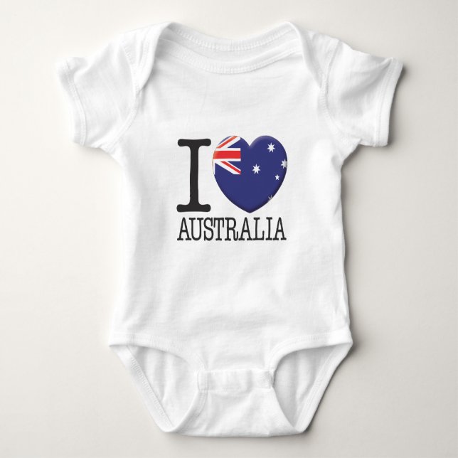 Australia Baby Bodysuit (Front)