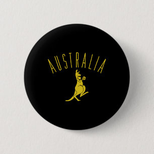 Australia Boxing Kangaroo 6 Cm Round Badge