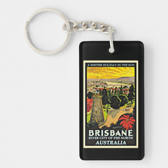 Australia-Brisbane, a Winter Holiday, Key Ring (Front)