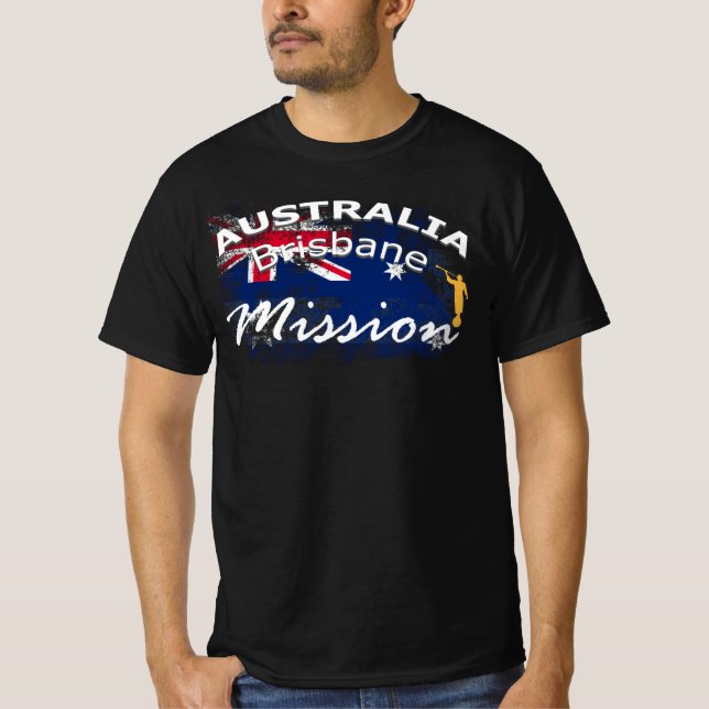 Australia Brisbane Mormon LDS Mission T-Shirt (Front)