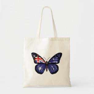 Australia butterfly monarch flag tote bag