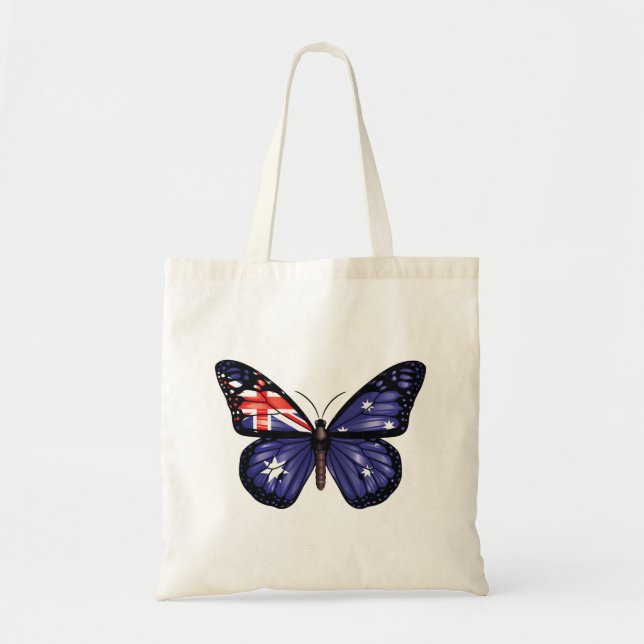 Australia butterfly monarch flag tote bag (Front)