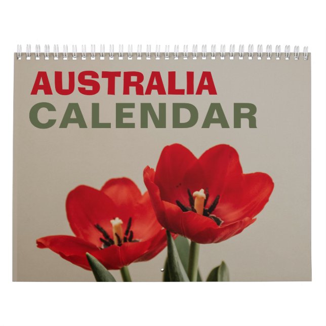 Australia Calendar with Australian Holidays 2026 (Cover)