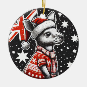AUSTRALIA CHRISTMAS CERAMIC ORNAMENT