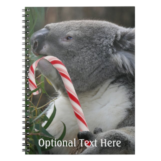 Australia Christmas Koala Bear Notebook (Front)