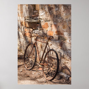 Australia, Clare Valley, Sevenhill, old bicycle Poster