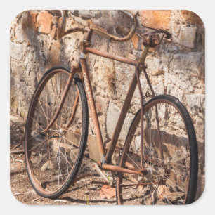 Australia, Clare Valley, Sevenhill, old bicycle Square Sticker