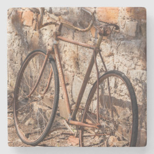 Australia, Clare Valley, Sevenhill, old bicycle Stone Coaster