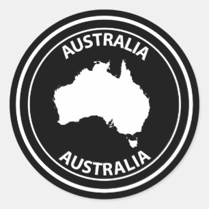 Australia Classic Round Sticker