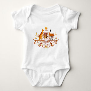 Australia COA Brown Baby Bodysuit