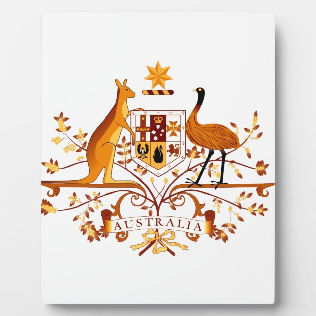 Australia COA Brown Plaque (Front)