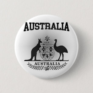 Australia Coat of Arms 6 Cm Round Badge