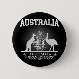 Australia Coat of Arms 6 Cm Round Badge