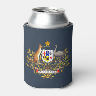 Australia Coat of Arms Can Cooler