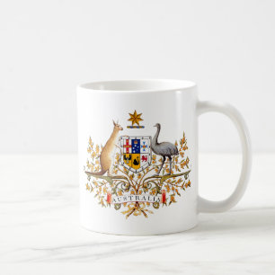 Australia coat of arms coffee mug