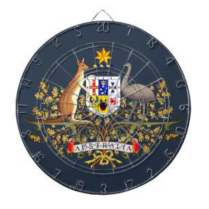 Australia Coat of Arms Dartboard
