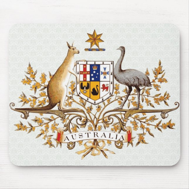 Australia Coat of Arms detail Mouse Pad (Front)