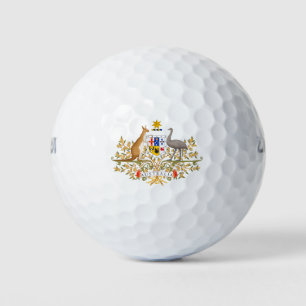 Australia Coat of Arms Golf Balls