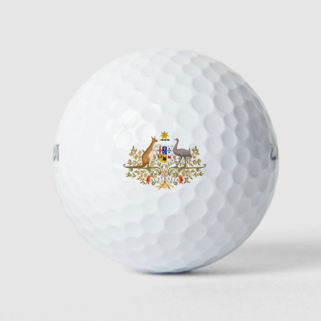 australia coat of arms golf balls (Front)
